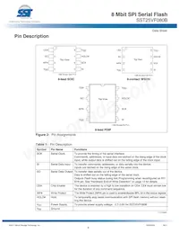 SST25VF080B-80-4I-SAE Datasheet Page 4
