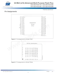 SST38VF6404B-70-5I-EKE-T Datasheet Pagina 4