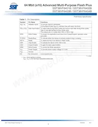 SST38VF6404B-70-5I-EKE-T Datenblatt Seite 5