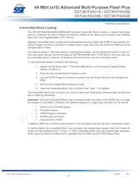 SST38VF6404B-70-5I-EKE-T Datasheet Pagina 22