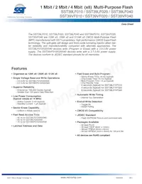 SST39LF040-45-4C-NHE-T Datenblatt Cover