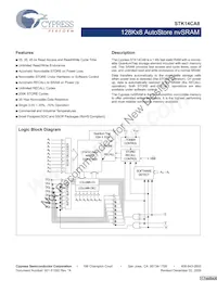 STK14CA8-RF45I Datasheet Cover