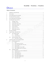 W25P80VSSIG T&R Datasheet Pagina 2