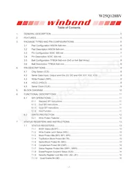 W25Q128BVFJP數據表 頁面 2