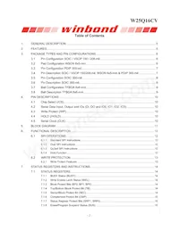 W25Q16CVZPJP Datasheet Pagina 2