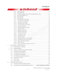 W25Q16VSFIG Datasheet Pagina 3