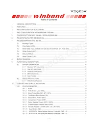 W25Q32DWSSIG TR Datasheet Pagina 2