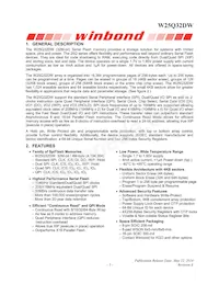 W25Q32DWSSIG TR Datasheet Pagina 5