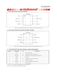 W25Q32DWSSIG TR Datasheet Pagina 6