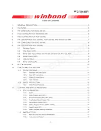 W25Q64BVSSIG Datasheet Pagina 2