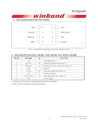 W25Q64BVSSIG Datasheet Pagina 7