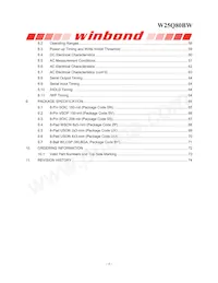 W25Q80BWBYIG TR Datasheet Pagina 4