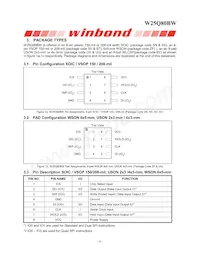 W25Q80BWBYIG TR Datasheet Pagina 6