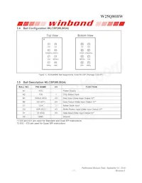 W25Q80BWBYIG TR數據表 頁面 7