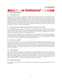 W25Q80BWBYIG TR Datasheet Page 8