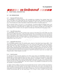 W25Q80BWBYIG TR Datasheet Pagina 10