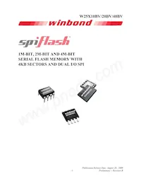 W25X20BVZPIG Datasheet Copertura