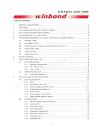 W25X20BVZPIG Datasheet Pagina 2