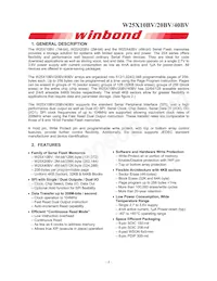 W25X20BVZPIG Datasheet Pagina 4