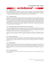 W25X20BVZPIG Datasheet Pagina 7