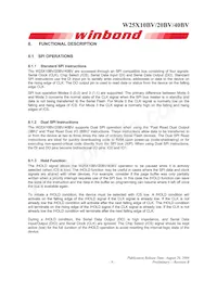 W25X20BVZPIG Datasheet Pagina 9