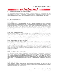 W25X20BVZPIG Datasheet Pagina 11