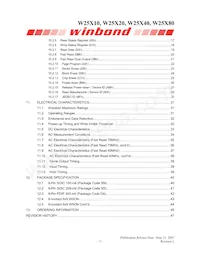 W25X80VZPIG T&R Datasheet Pagina 3