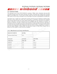 W25X80VZPIG T&R Datasheet Pagina 14