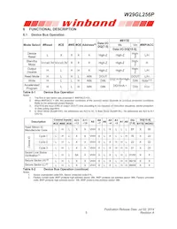 W29GL256PL9B TR Datasheet Pagina 10