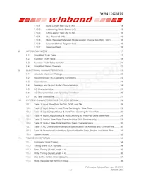 W9412G6JH-4 Datasheet Pagina 2