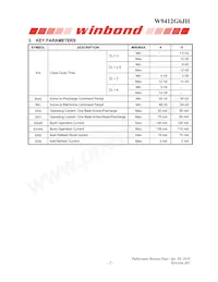 W9412G6JH-4 Datasheet Pagina 5