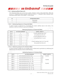 W9412G6JH-4 Datasheet Pagina 15