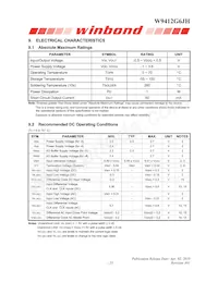 W9412G6JH-4 Datasheet Pagina 23