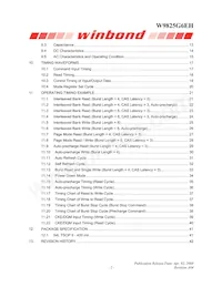W9825G6EH-6 Datasheet Page 2