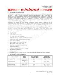 W9825G6JH-6I TR Datasheet Pagina 3