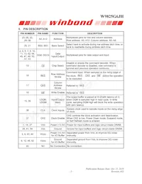 W9825G6JH-6I TR Datenblatt Seite 5