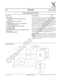 X20C04P-15數據表 封面