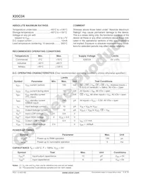 X20C04P-15 Datasheet Page 4