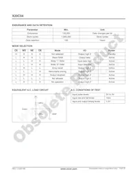 X20C04P-15 Datasheet Page 5