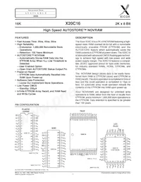 X20C16SI-35 Datenblatt Cover