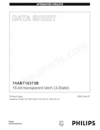 74ABT16373BDGG Datasheet Cover