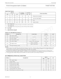 74ABT16373BDGG Datasheet Page 4