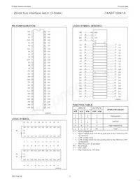 74ABT16841ADL Datasheet Pagina 4