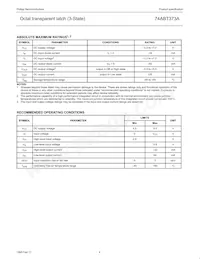 74ABT373APW Datasheet Pagina 4