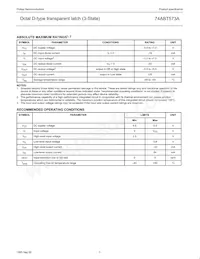 74ABT573APW Datasheet Page 3