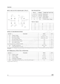 74AC00MTR Datasheet Pagina 2