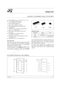 74AC157MTR Datenblatt Cover