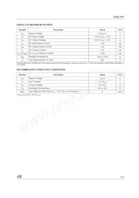 74AC157MTR數據表 頁面 3