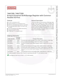 74AC299MTCX Datenblatt Cover