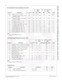 74AC299MTCX數據表 頁面 9